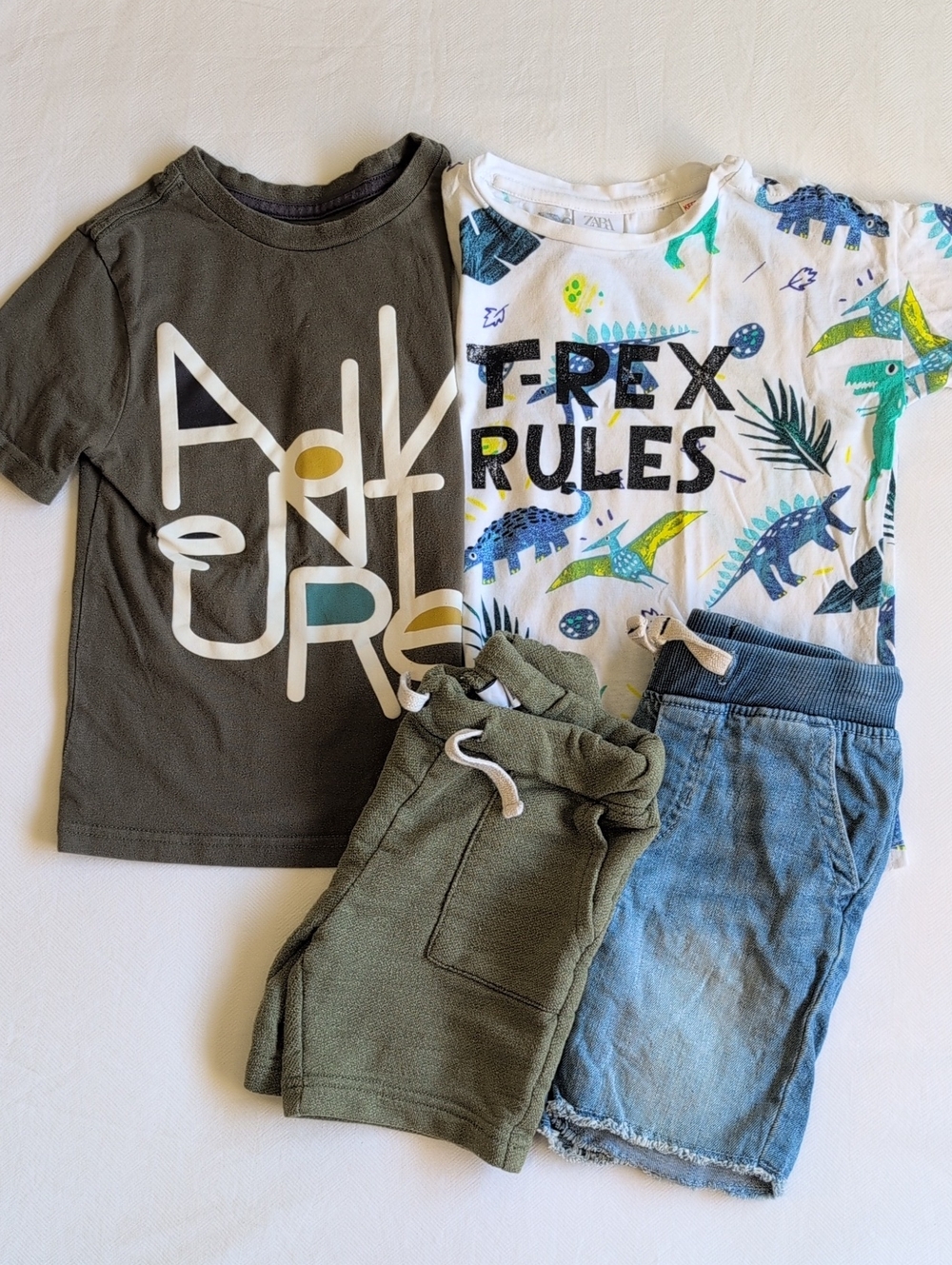 Zara Gap Toddler Boys Summer Capsule Outfits Lot 4pc Size 2T Old Navy Tommy B